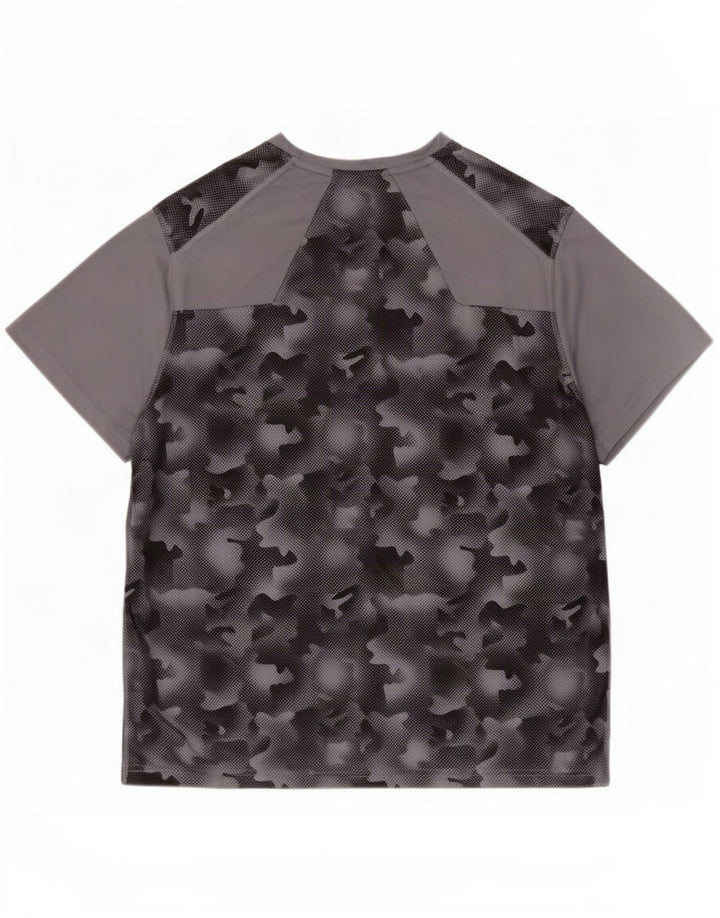 Tricou pentru bărbați Mountain Warehouse Top 2XL Gri Camuflaj Poliester