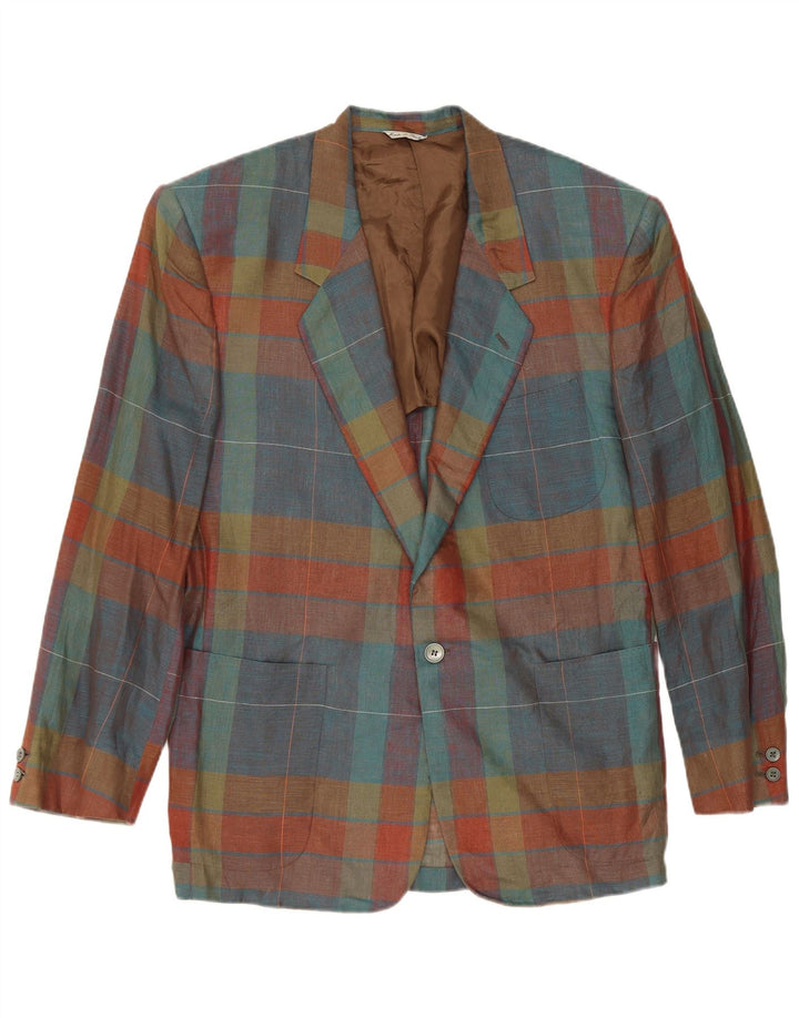 Jachetă pentru bărbați Missoni cu 1 nasture IT 52 XL, in carouri multicolore