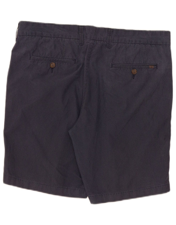 Pantaloni scurți chino pentru bărbați Marks & Spencer W36, mari, albastru, bumbac vichy