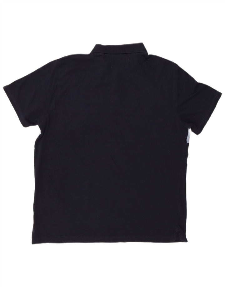 PENGUIN Cămașă polo pentru bărbați XL, bumbac cu dungi albastru bleumarin