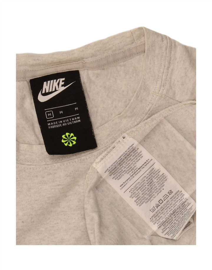 NIKE Mens T-Shirt Top Medium Grey Cotton Sports