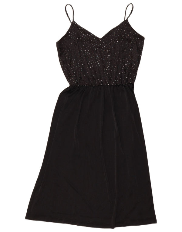Rochie vintage pentru femei UK 12 Medium Black