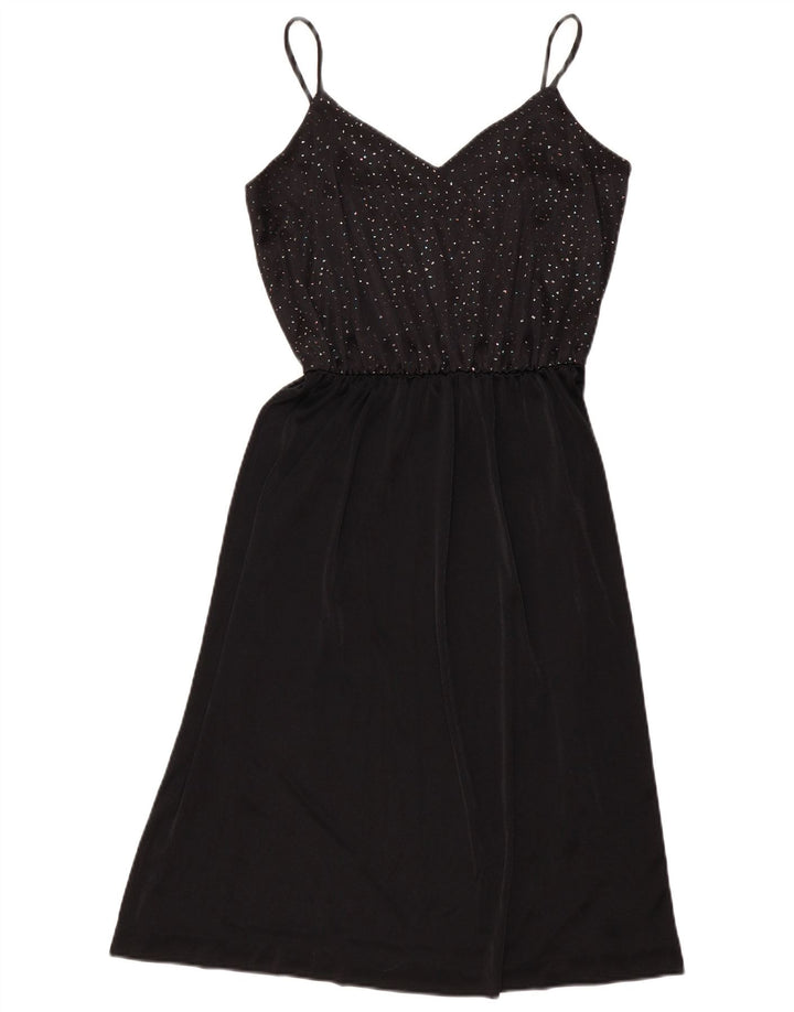 Rochie vintage pentru femei UK 12 Medium Black