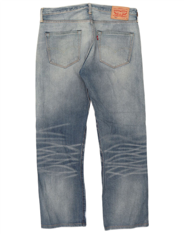 Blugi 501 drepti pentru bărbați Levi's W34 L28 Bumbac albastru