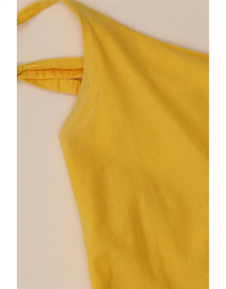 Rochie de soare vintage pentru femei UK 12 Galben mediu