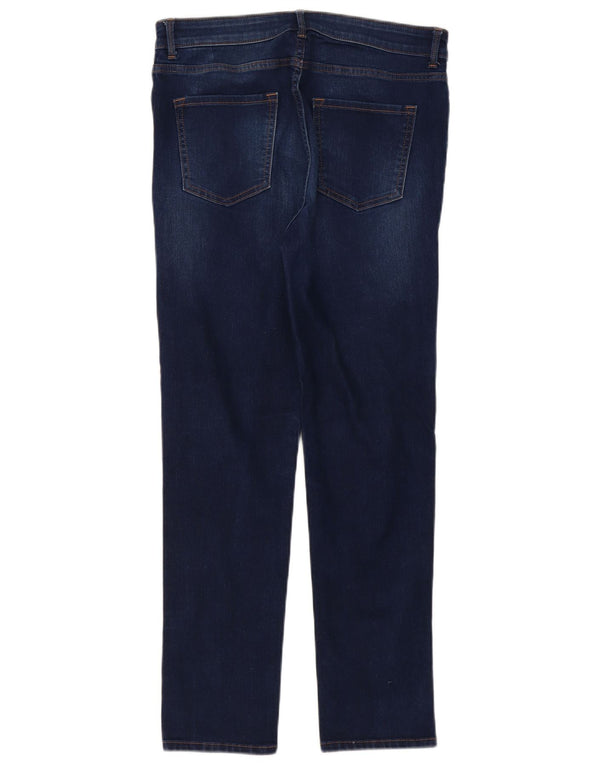 Blugi subțiri pentru femei Marks & Spencer UK 14 mare W32 L29 bleumarin bumbac