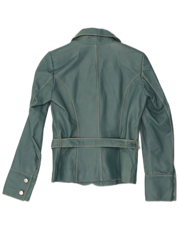 Jachetă Blazer din piele cu 1 nasture Vero Moda pentru femei UK 10 Mic verde