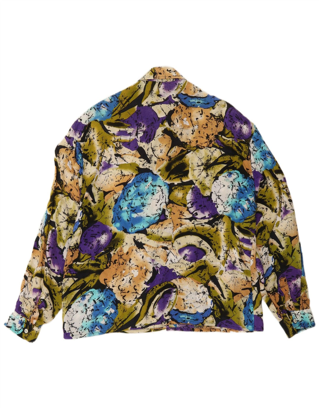 Cămașă Vintage pentru bărbați cu model abstract, mediu multicolor