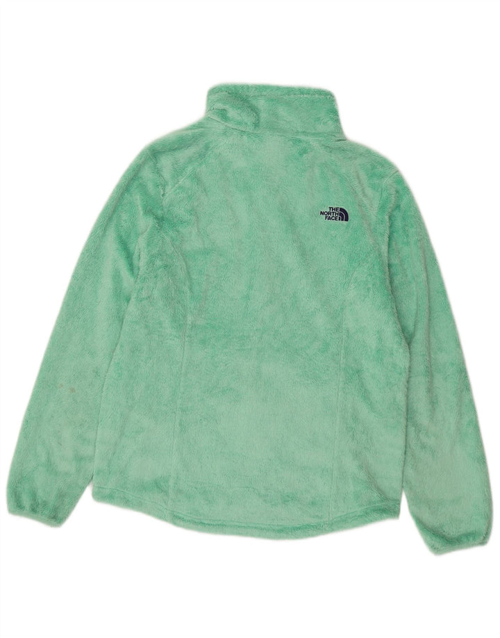 THE NORTH FACE Womens Fleece Jacket UK 16 Large Green Polyester