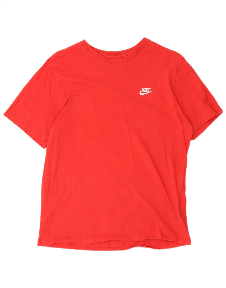 Tricou pentru bărbați Nike Top din bumbac roșu mediu