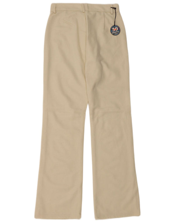 Pantaloni Vintage Bootcut pentru femei IT 40 Small W27 L32 Bej