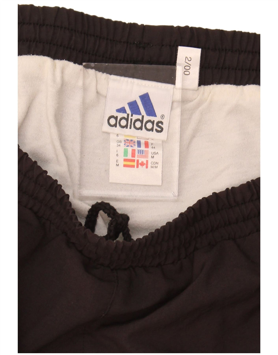 ADIDAS Mens Sport Shorts Large  Black Colourblock Polyester