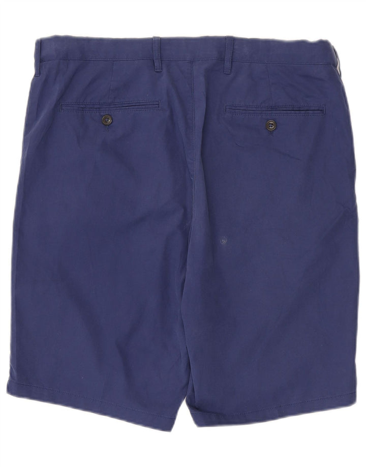 Pantaloni scurți chino pentru bărbați Marks & Spencer W34, mare, albastru, bumbac