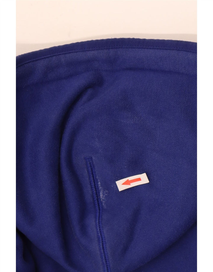 Pulover Nike pentru bărbați cu glugă grafică, albastru mediu, bumbac color bloc