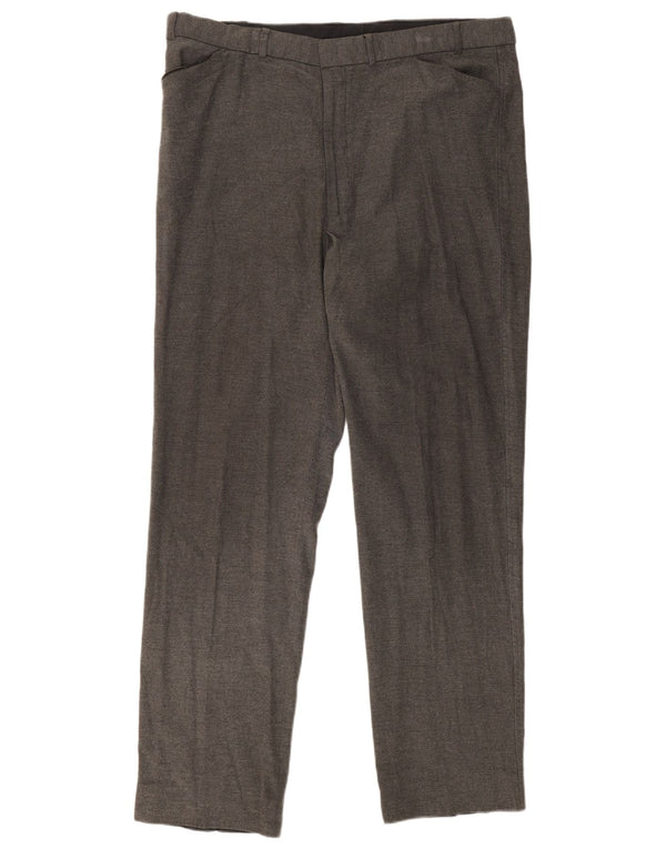 Pantaloni casual drepti pentru bărbați Marks & Spencer W40 L33 gri viscoză