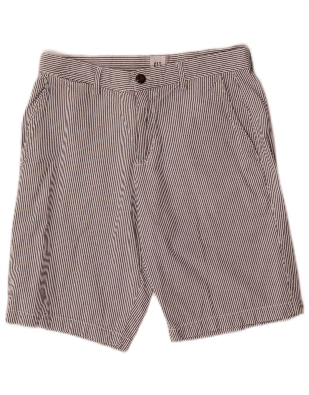 Pantaloni scurți chino pentru bărbați Gap W29, bumbac cu dungi albe mici