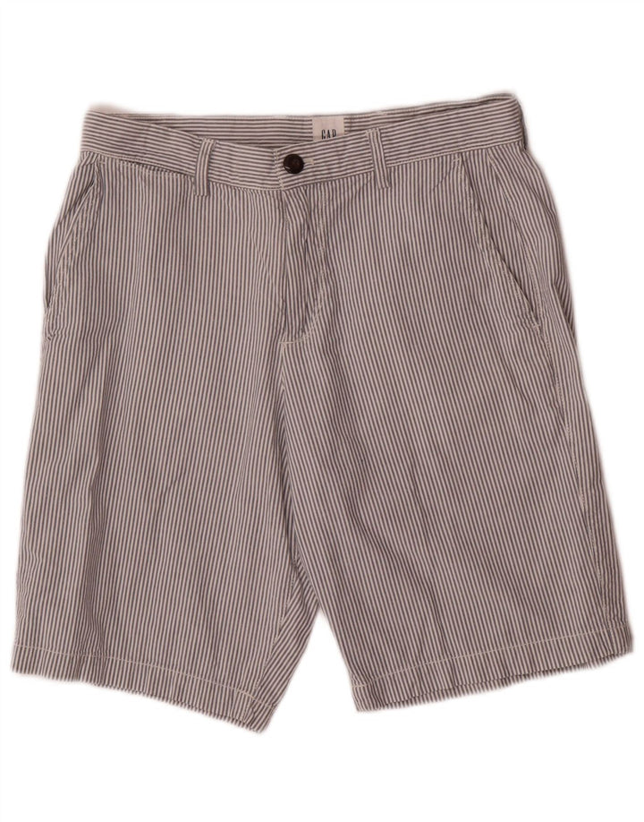 Pantaloni scurți chino pentru bărbați Gap W29, bumbac cu dungi albe mici