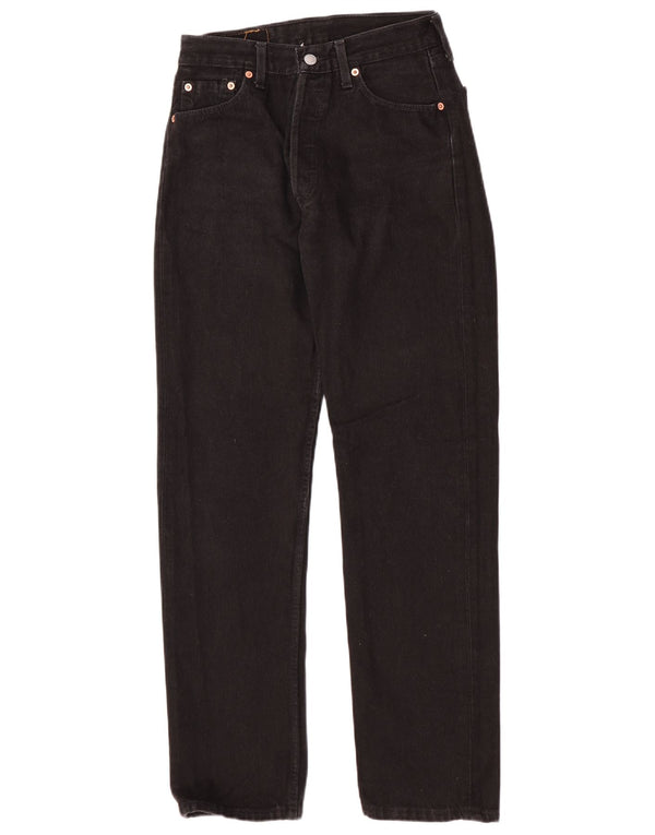 Blugi drepti pentru bărbați Levi's 501 W30 L32 bumbac negru