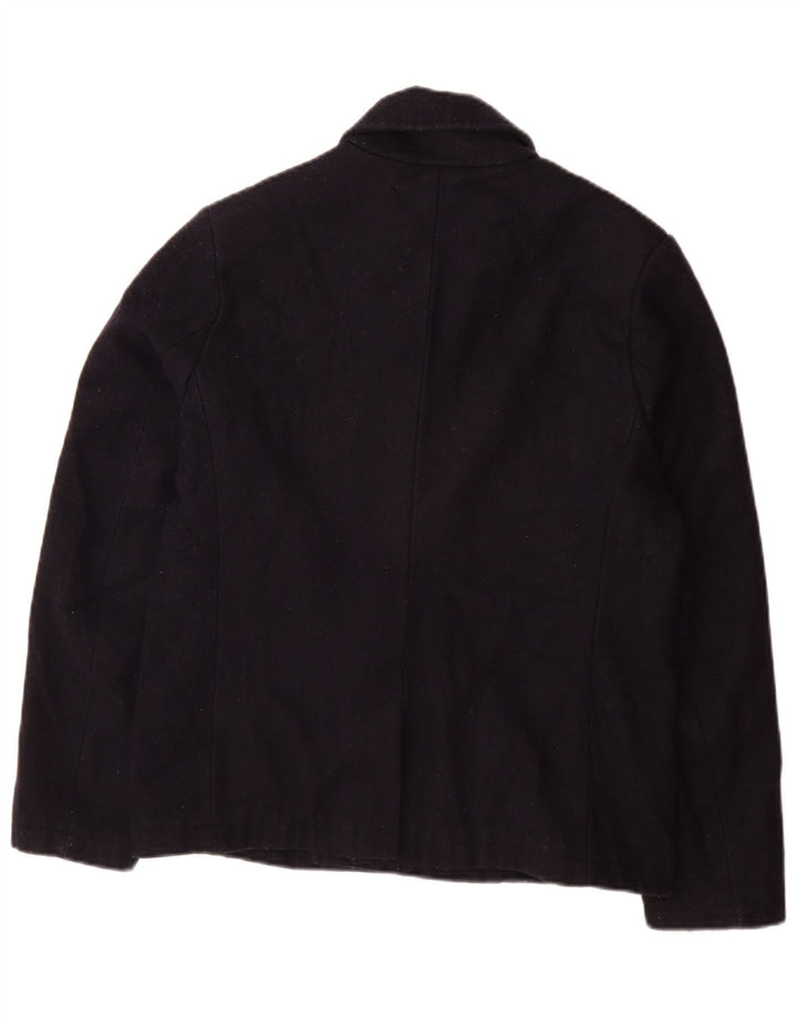 Palton pentru bărbați Lyle & Scott UK 36 mic, albastru marin acrilic