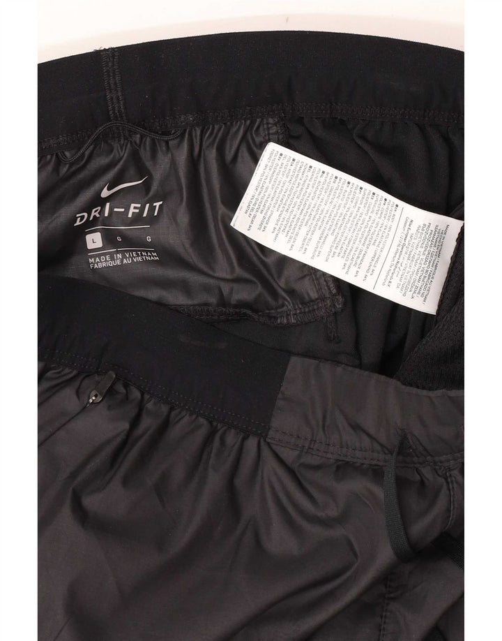 Pantaloni de trening Nike pentru bărbați, mari, negru, poliester color bloc