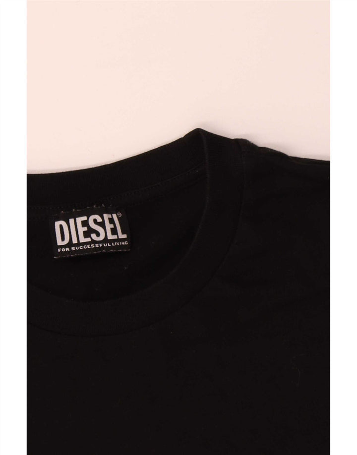 Tricou grafic pentru bărbați Diesel Top Mediu Negru Bumbac