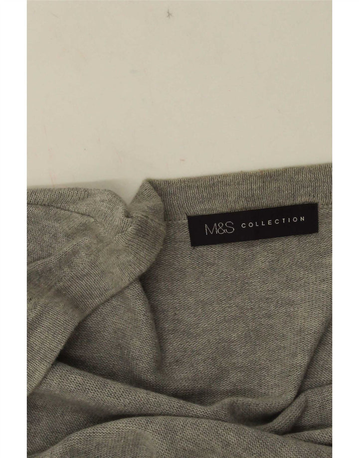 Pulover cardigan deschis pentru femei Marks & Spencer UK 10 mic gri