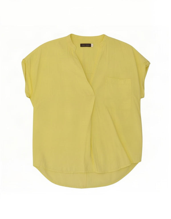 MINT VELVET Bluză Femei Top UK 12 Medium Yellow Viscose