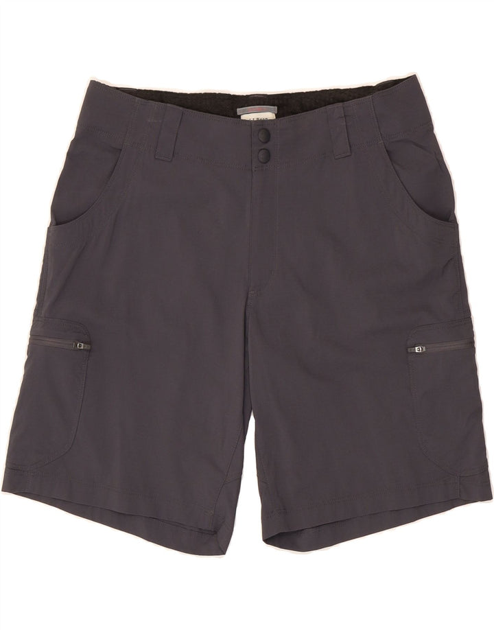 L.L.BEAN Womens Cargo Shorts US 10 Large W32  Grey Nylon Vintage L.L.Bean and Second-Hand L.L.Bean from Messina Hembry 