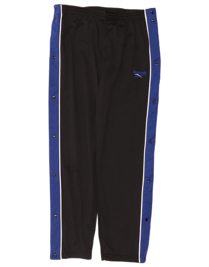 Pantaloni de trening pentru bărbați Reebok, negru, poliester color bloc