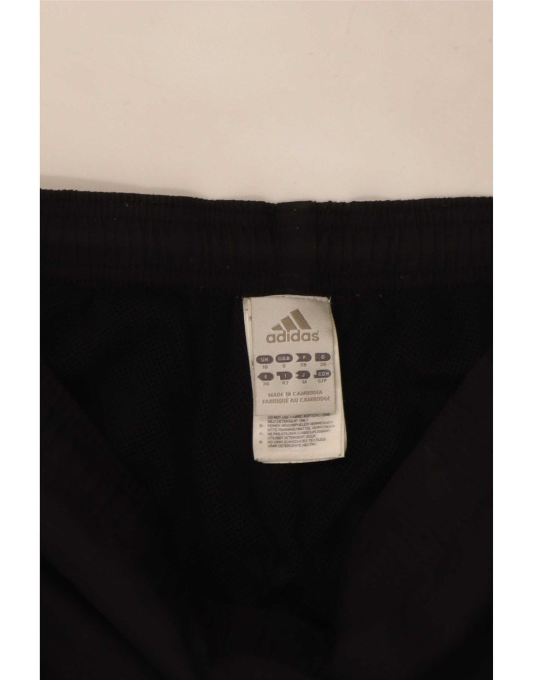 Pantaloni de trening Capri Adidas pentru femei UK 10 Poliester negru mic