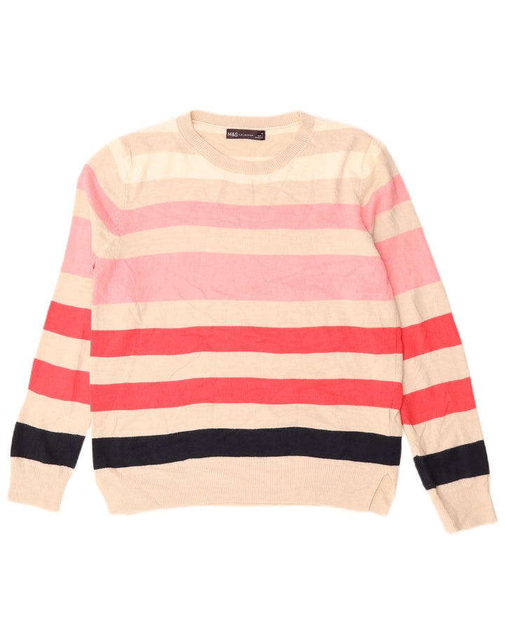 Pulover pentru femei Marks & Spencer cu decolteu triplu UK 10 mic multicolor