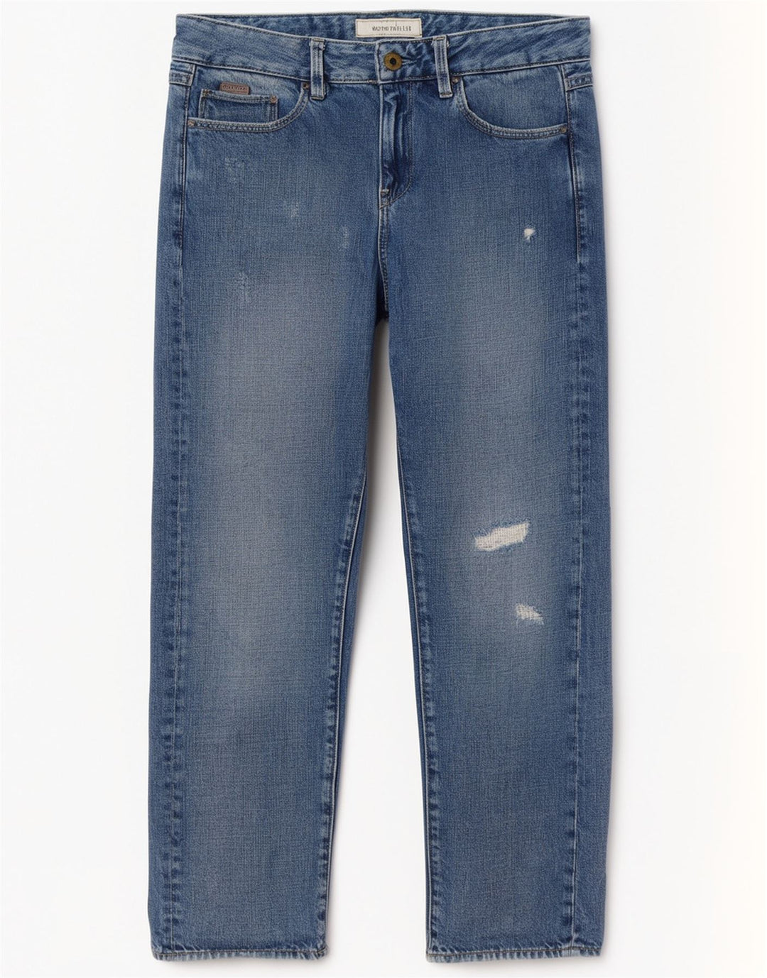 G-Star Blugi Distressed drepte pentru femei W24 L30 Bumbac albastru