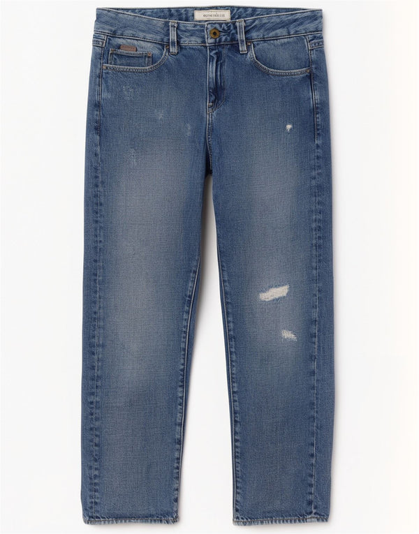 G-Star Blugi Distressed drepte pentru femei W24 L30 Bumbac albastru