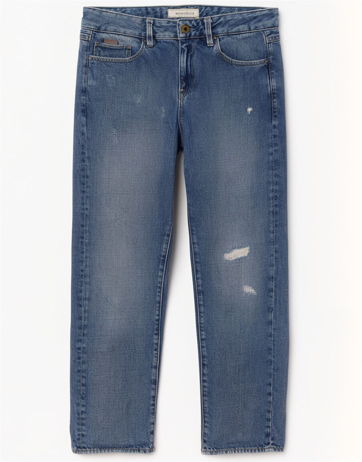 G-Star Blugi Distressed drepte pentru femei W24 L30 Bumbac albastru
