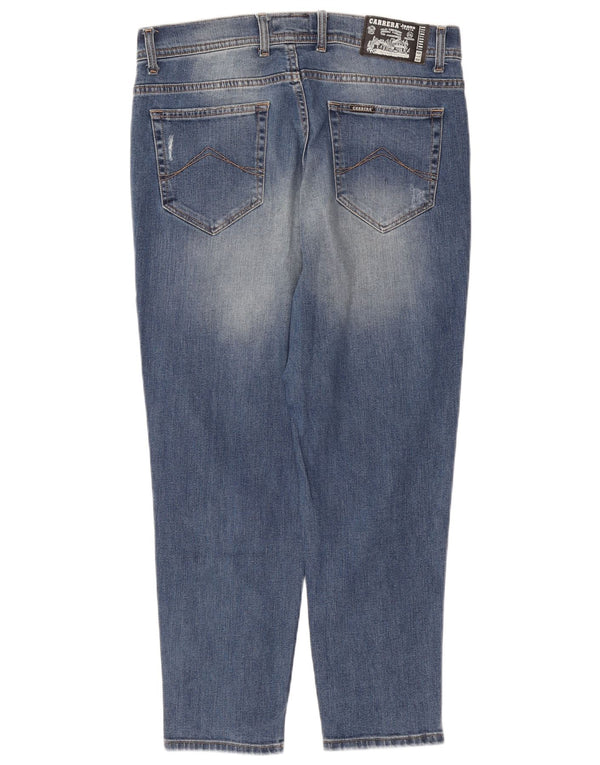 CARRERA Blugi conici învechiți pentru bărbați IT 50 Large W34 L26 Blue Bumbac