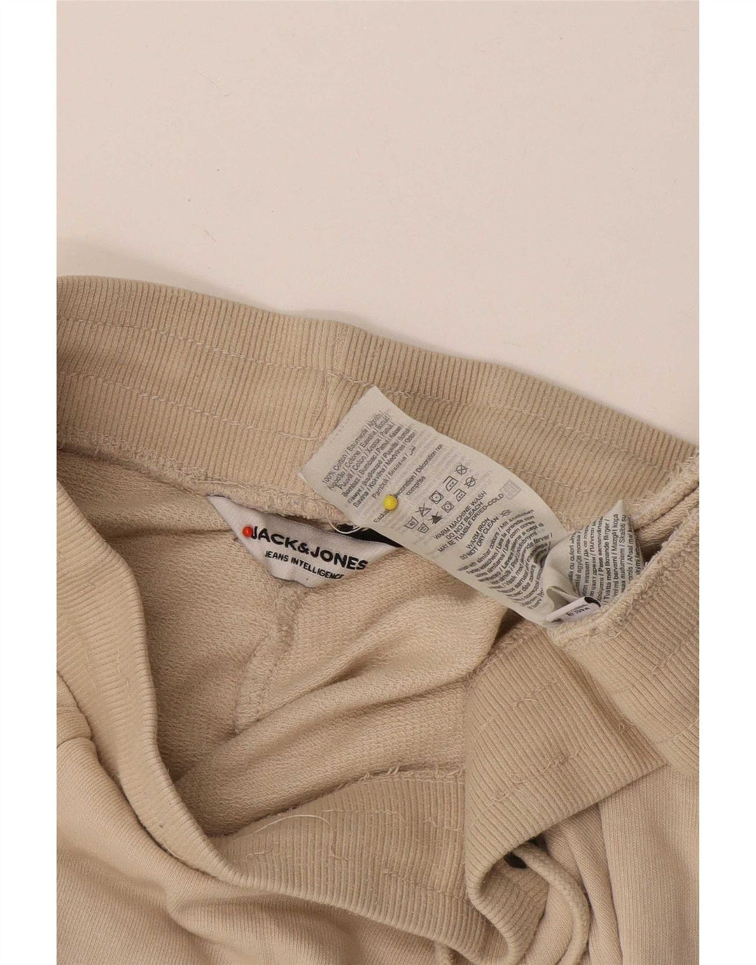 Pantaloni scurti sport Jack & Jones pentru bărbați, bumbac, bej mic