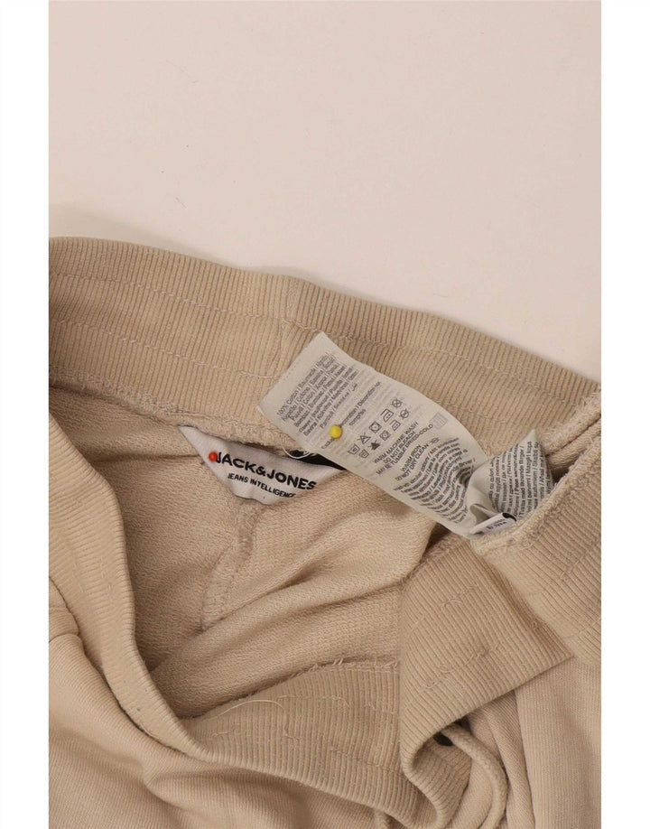 Pantaloni scurti sport Jack & Jones pentru bărbați, bumbac, bej mic
