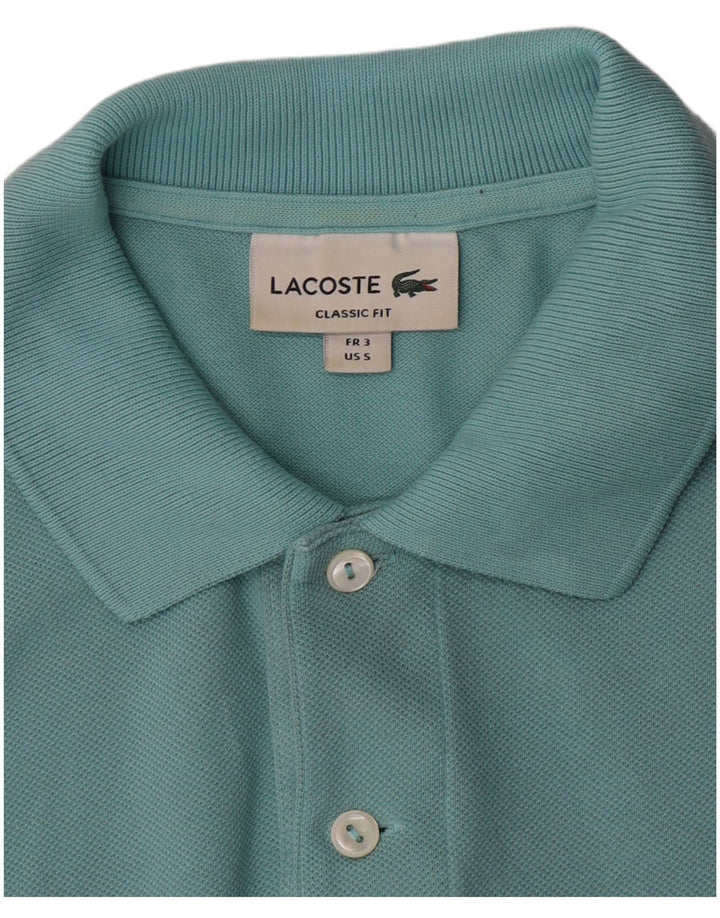 Tricou polo Lacoste pentru bărbați mărimea 3 mic turcoaz