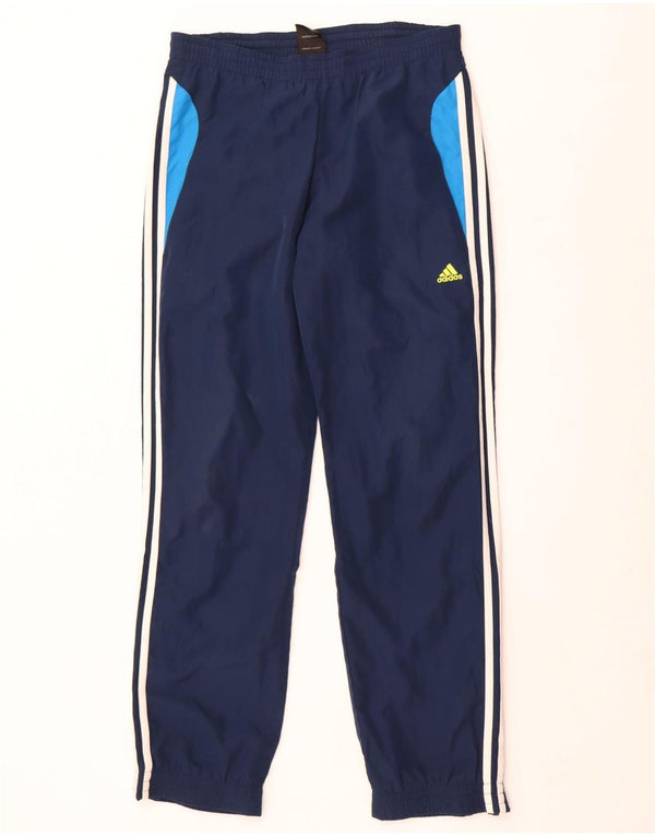 Adidas Mens Tracksuit Trousers Joggers Medium  Navy Blue Polyester