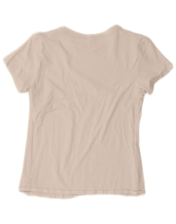 Tricou grafic Calvin Klein pentru femei Top UK 10 Small White Bumbac