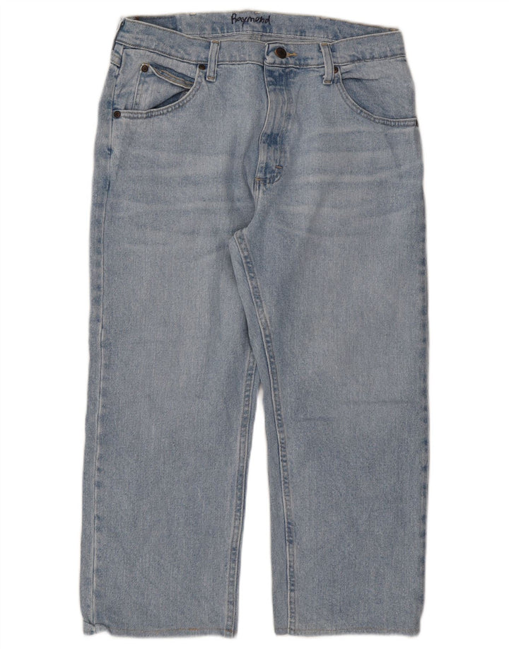 Blugi tăiați pentru bărbați Wrangler W34 L23 Bumbac albastru