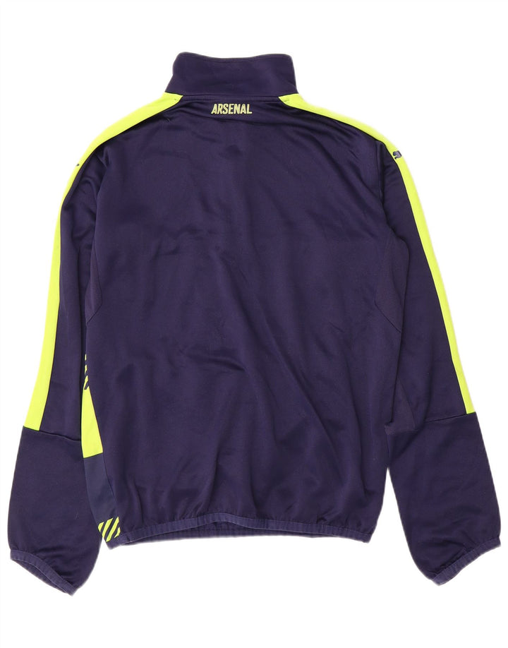 PUMA pentru bărbați Arsenal Pullover Trening Top Jacket Mic bleumarin cu dungi