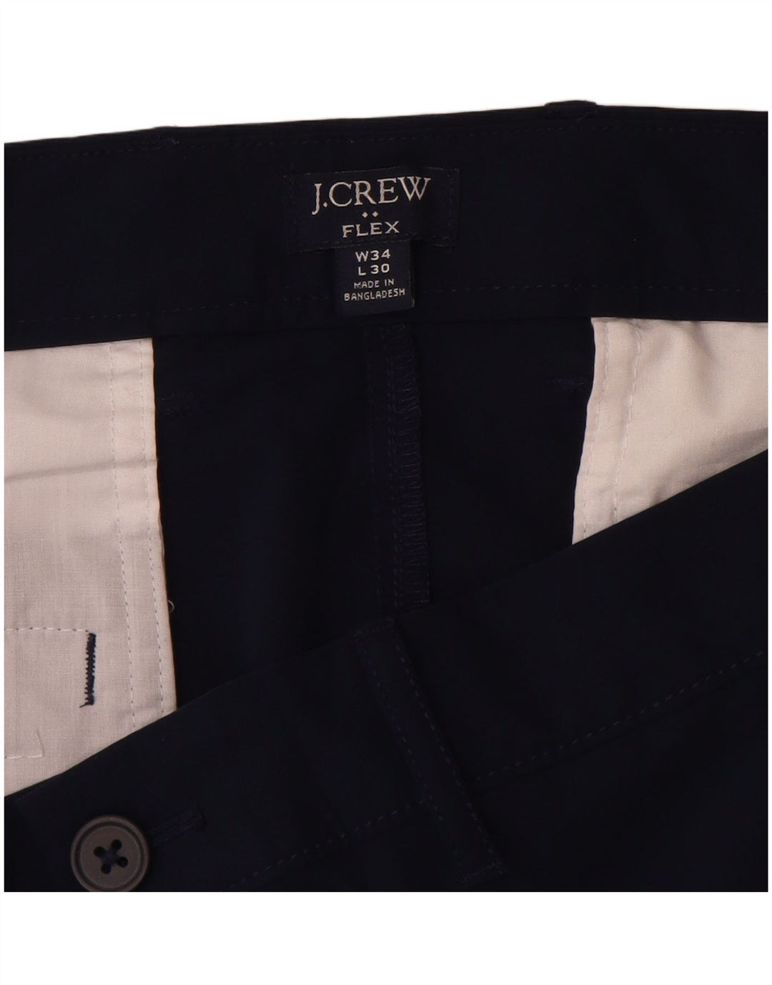 Pantaloni chino Flex Slim pentru bărbați J. Crew L34 L30 Poliester bleumarin