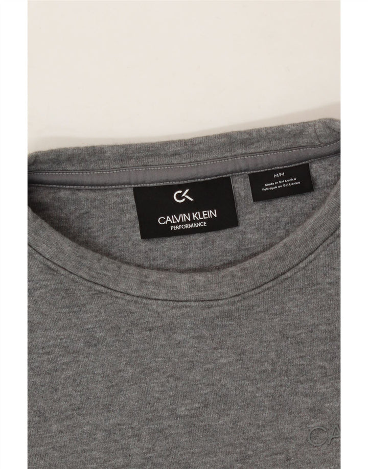 CALVIN KLEIN Mens Sweatshirt Jumper Medium Grey Cotton Vintage Calvin Klein and Second-Hand Calvin Klein from Messina Hembry 