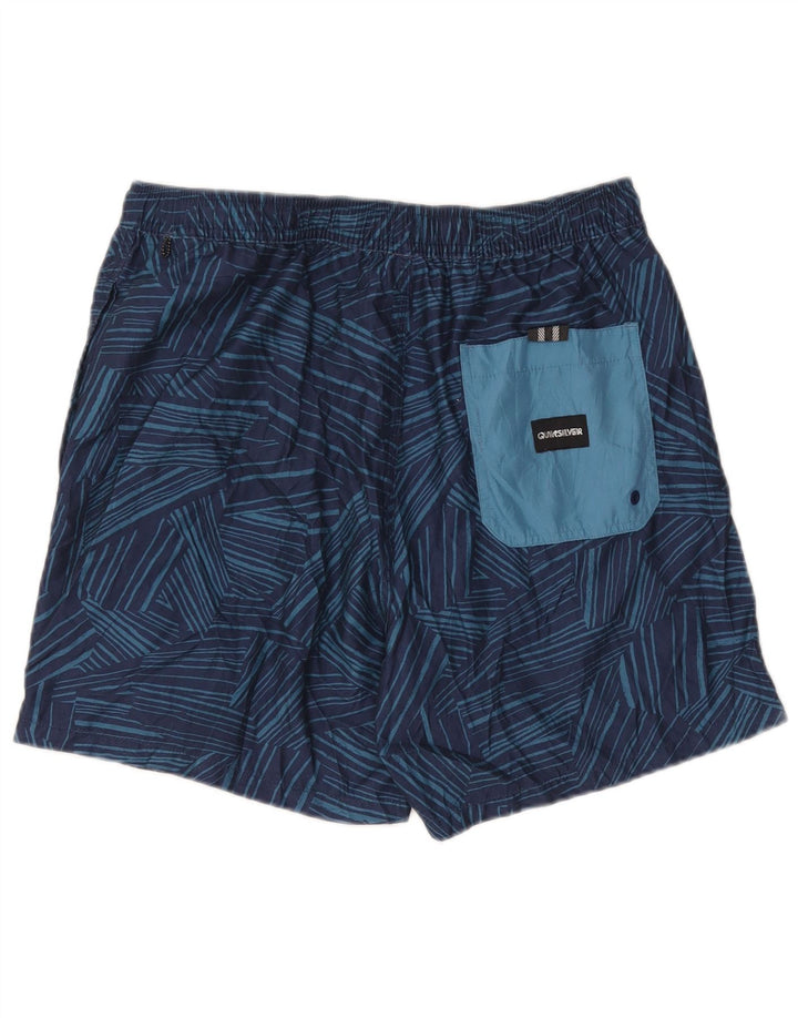 Pantaloni scurți de înot Quiksilver pentru bărbați, XL, bleumarin, poliester geometric