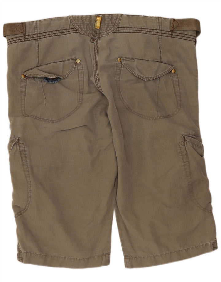 Pantaloni scurti cargo Lee Cenn pentru femei W34, bumbac mare kaki