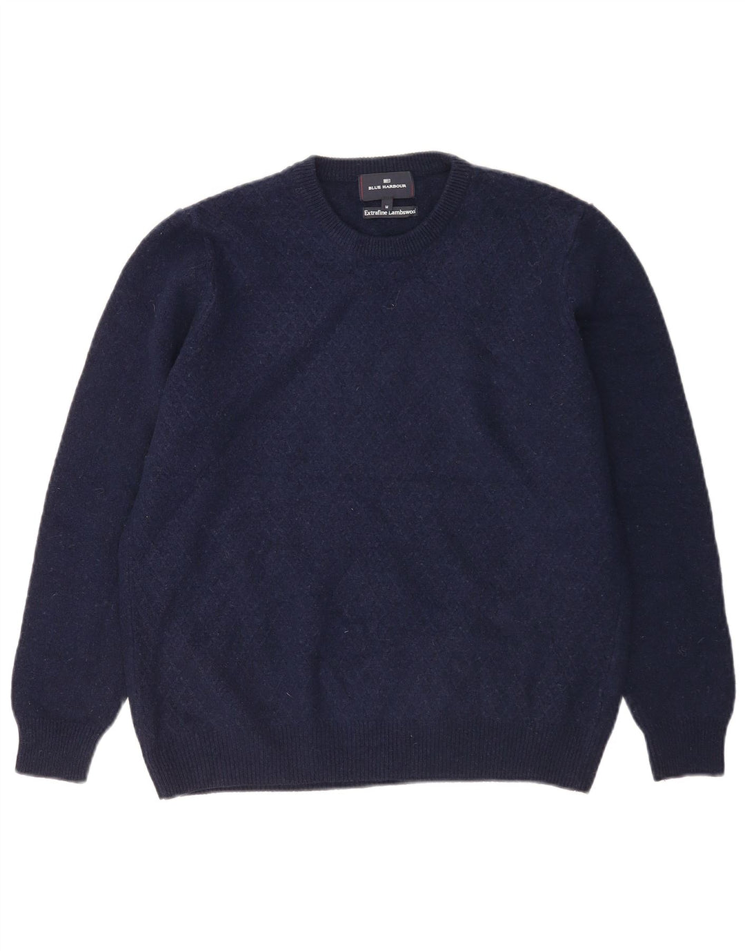 Pulover pentru bărbați Marks & Spencer Blue Harbour cu decolteu triplu, mediu bleumarin