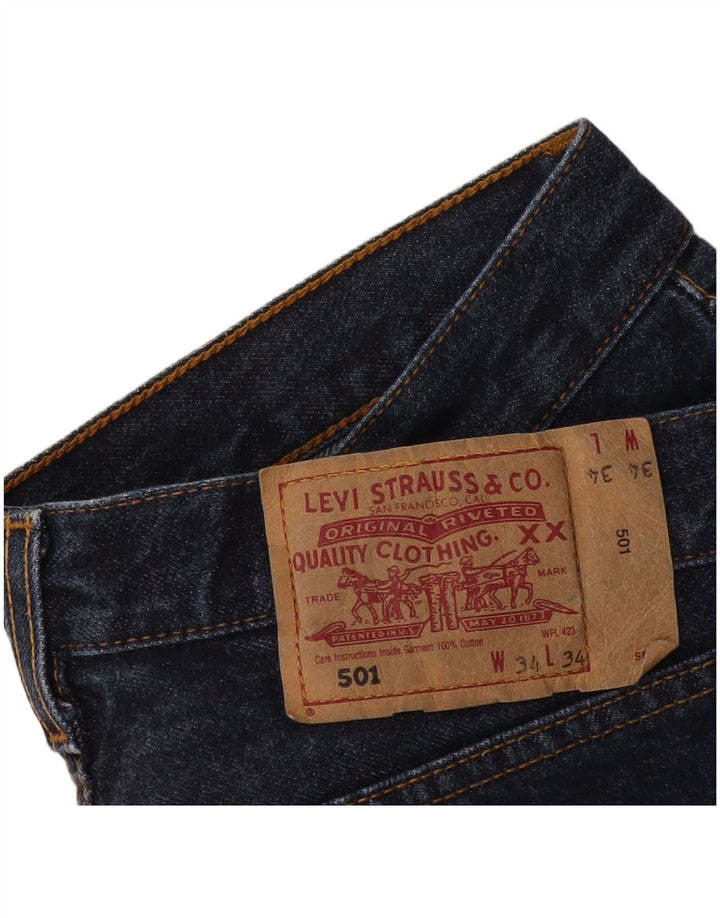 Pantaloni scurți Levi's 501 Denim W34 Large Bleumarin
