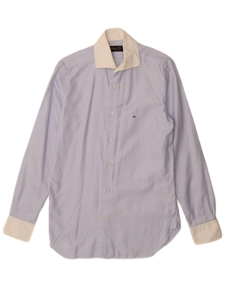 Cămașă Massimo Dutti Bărbați Mărimea 38 15 Medium Blue Herringbone