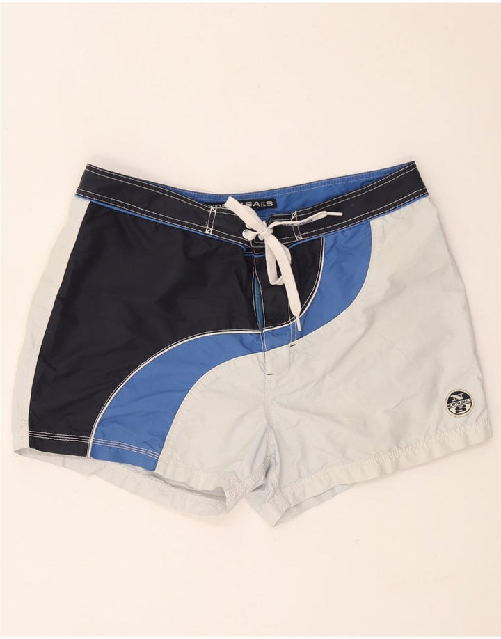 Pantaloni scurți de înot North Sails pentru bărbați, mari, albastru, din poliamidă color bloc